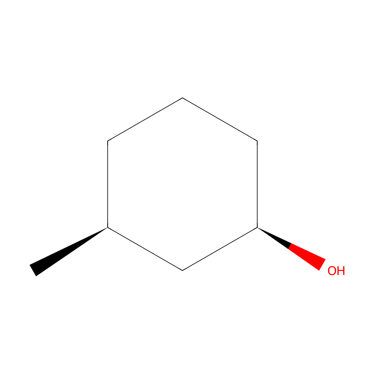 cis-3-METHYLCYCLOHEXANOL molecular structure, CAS 5454-79-5