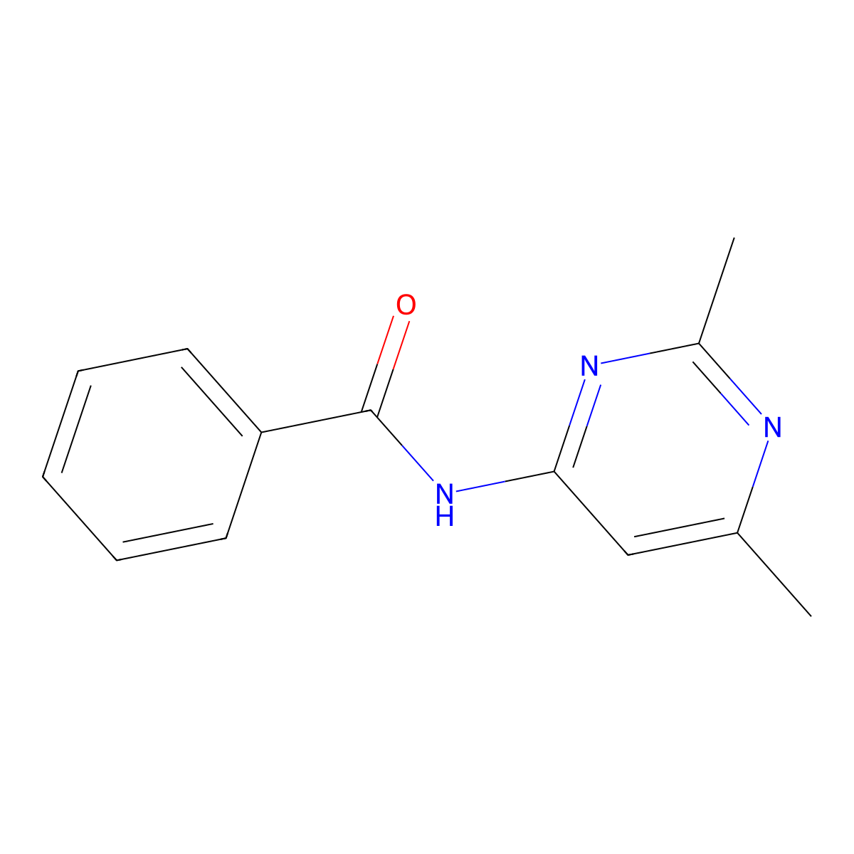 n-(2,6-Dimethylpyrimidin-4-yl)benzamide molecular structure, CAS 5454-87-5