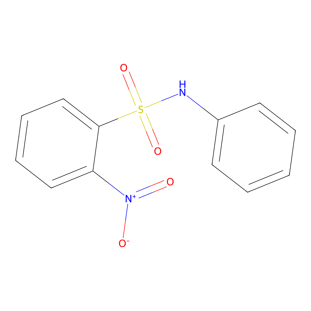 2-Nitro-N-phenylbenzenesulfonamide molecular structure, CAS 5454-97-7