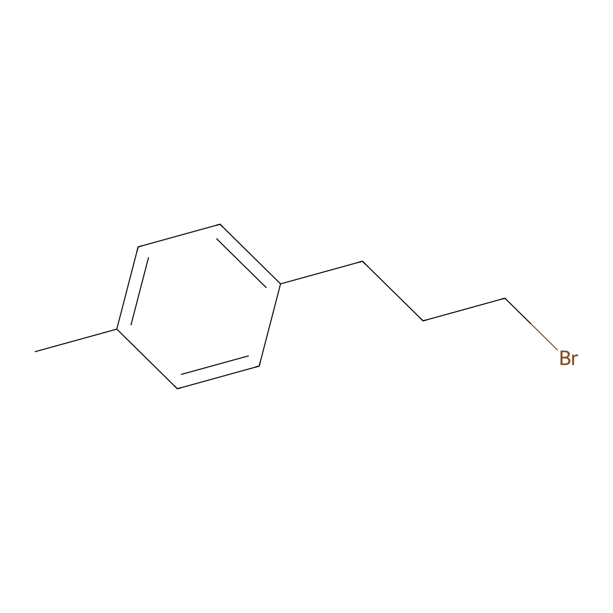 1-(3-Bromopropyl)-4-methylbenzene molecular structure, CAS 54540-53-3