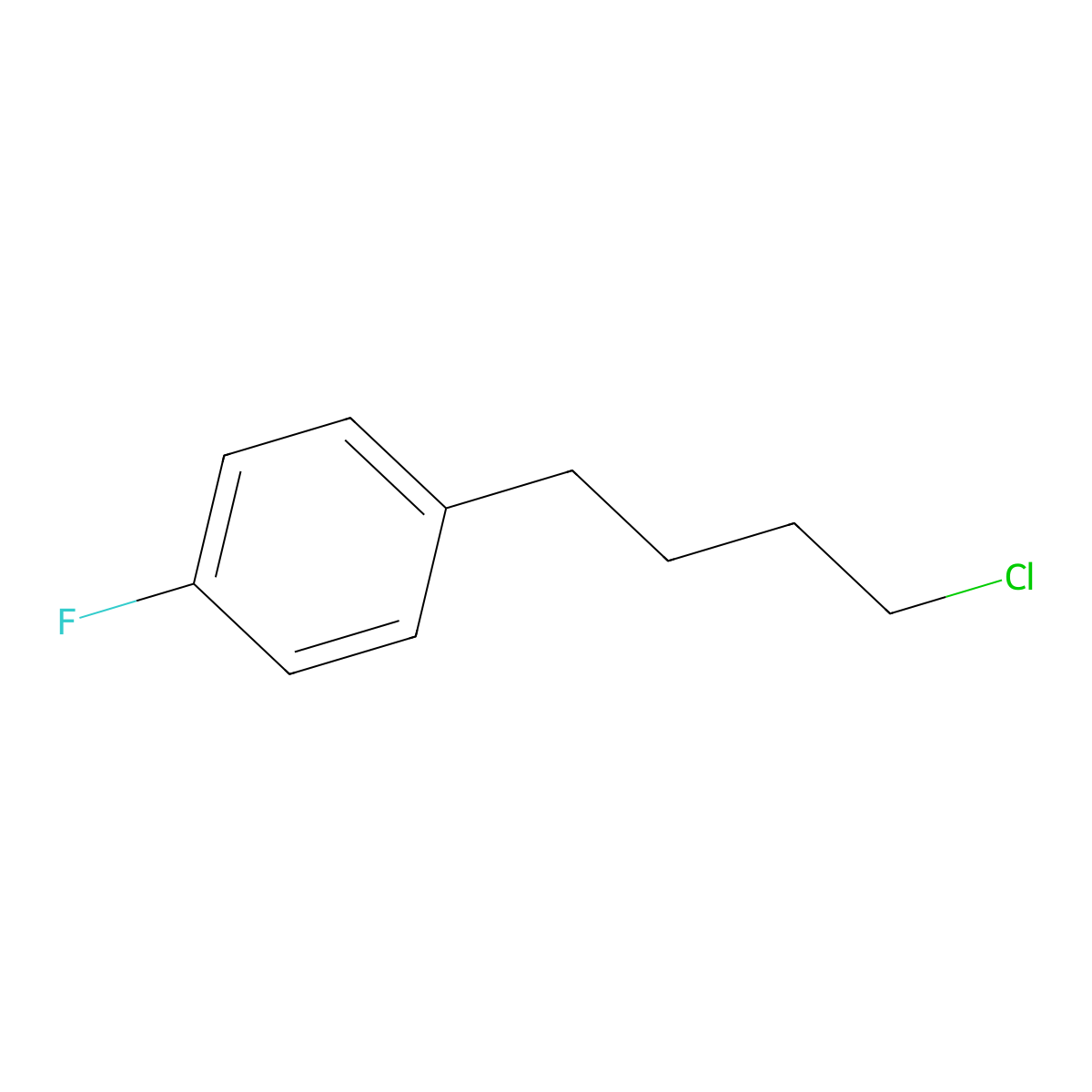 1-(4-Chlorobutyl)-4-fluorobenzene molecular structure, CAS 54540-58-8