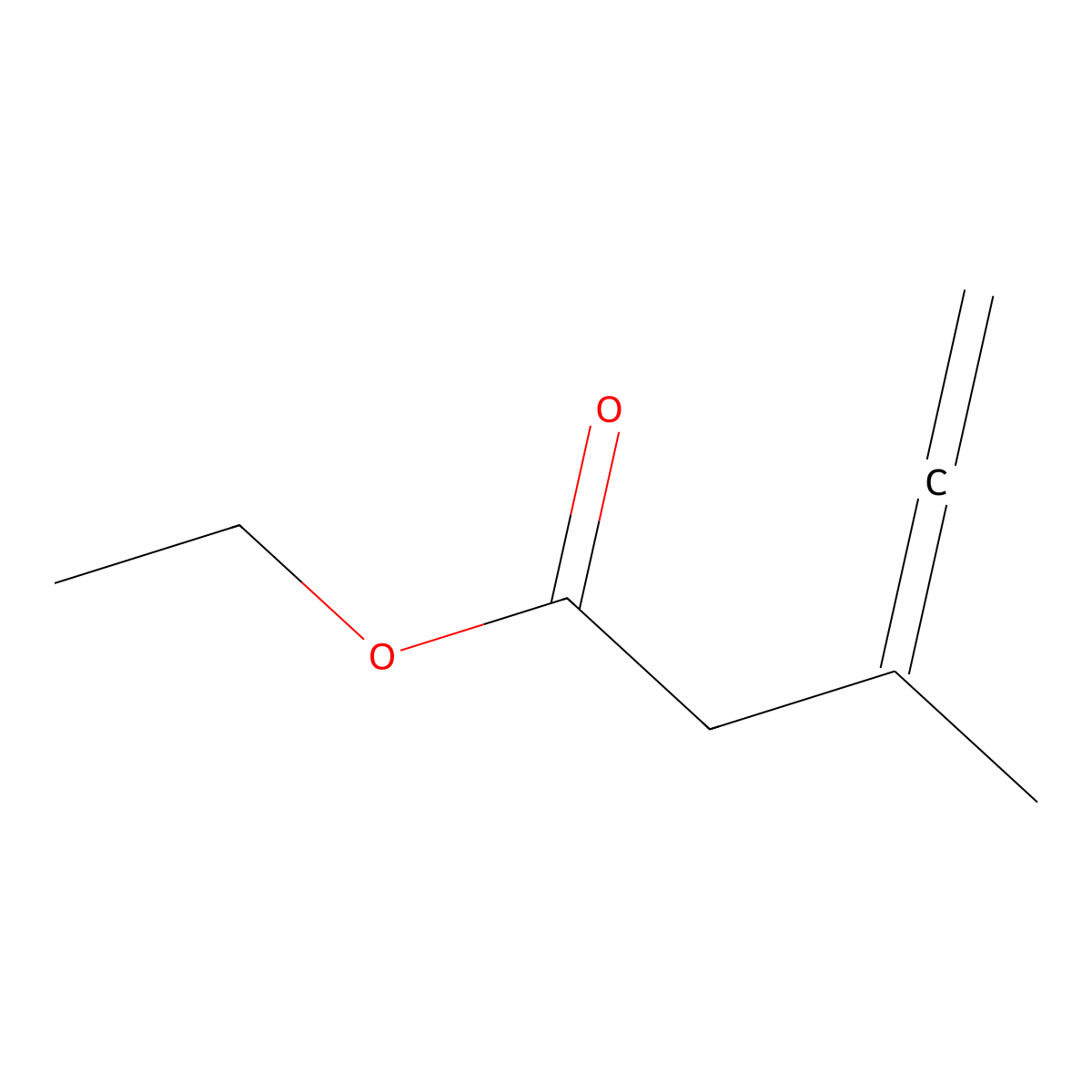 Ethyl 3-methylpenta-3,4-dienoate molecular structure, CAS 54542-30-2
