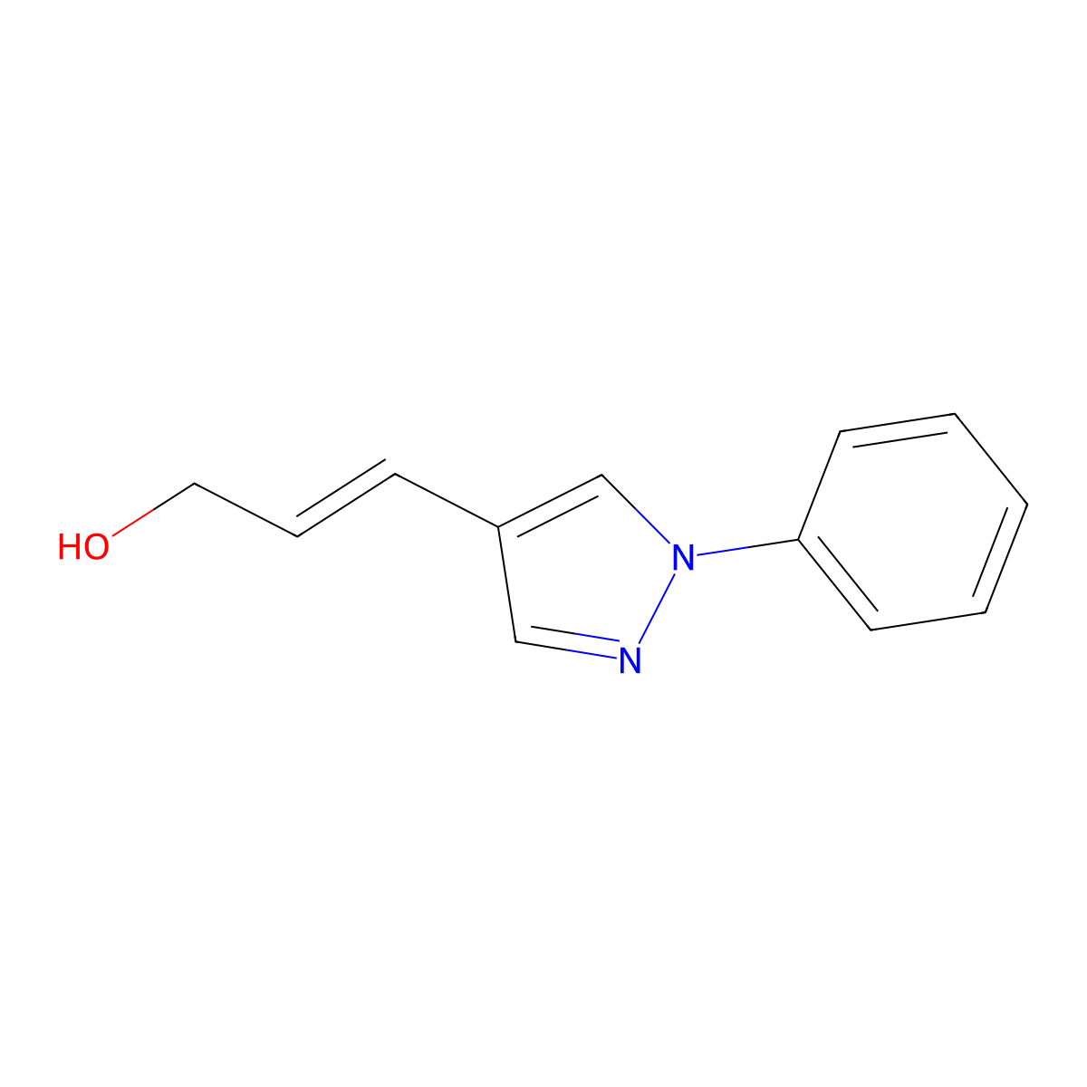 3-(1-Phenyl-1h-pyrazol-4-yl)prop-2-en-1-ol molecular structure, CAS 545421-04-3