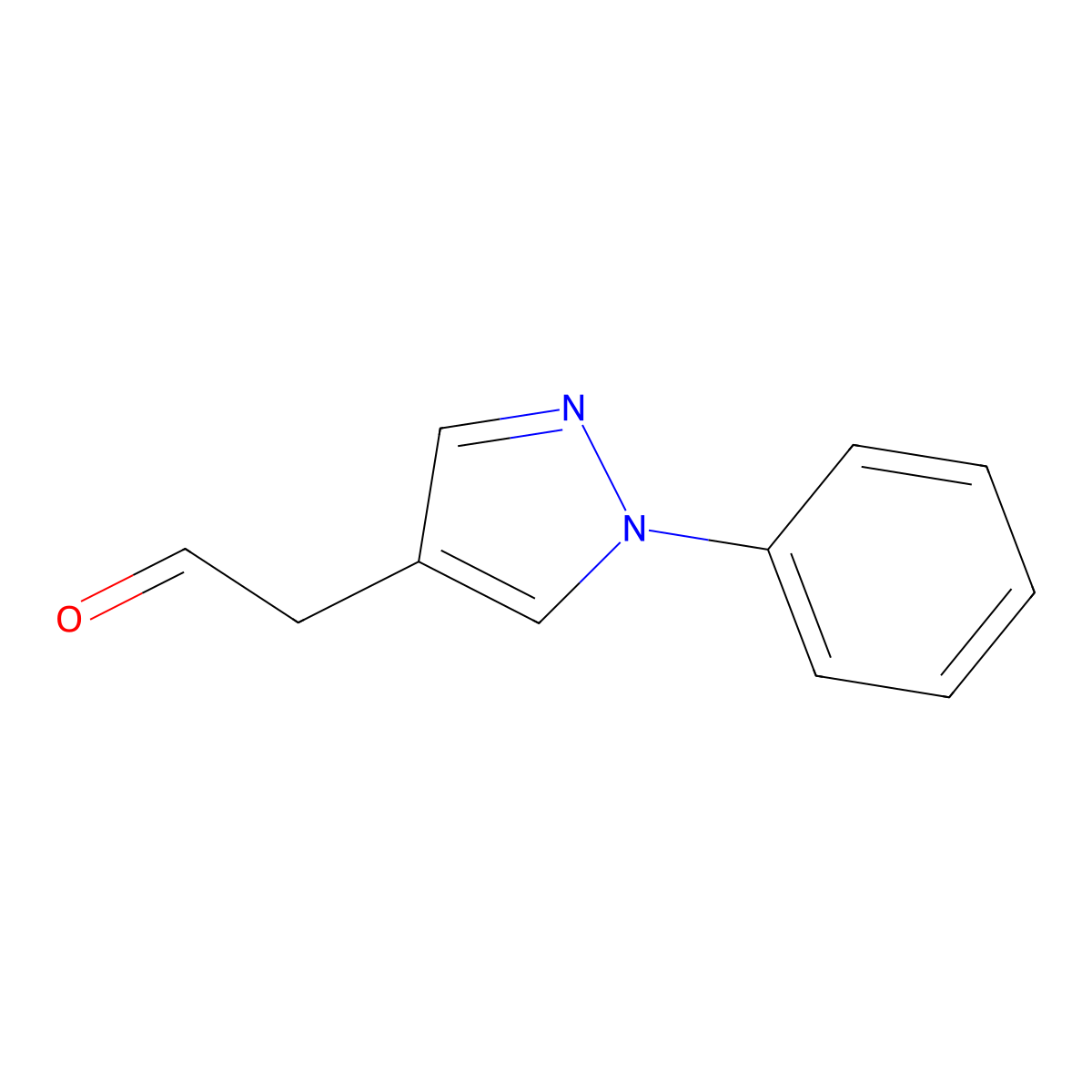 2-(1-Phenyl-1h-pyrazol-4-yl)acetaldehyde molecular structure, CAS 545423-93-6