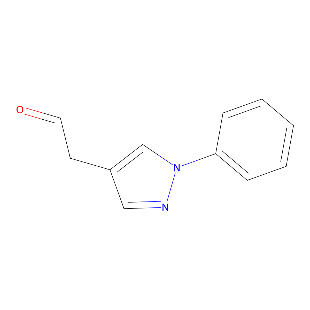 2-(1-Phenyl-1h-pyrazol-4-yl)acetaldehyde molecular structure, CAS 545423-93-6