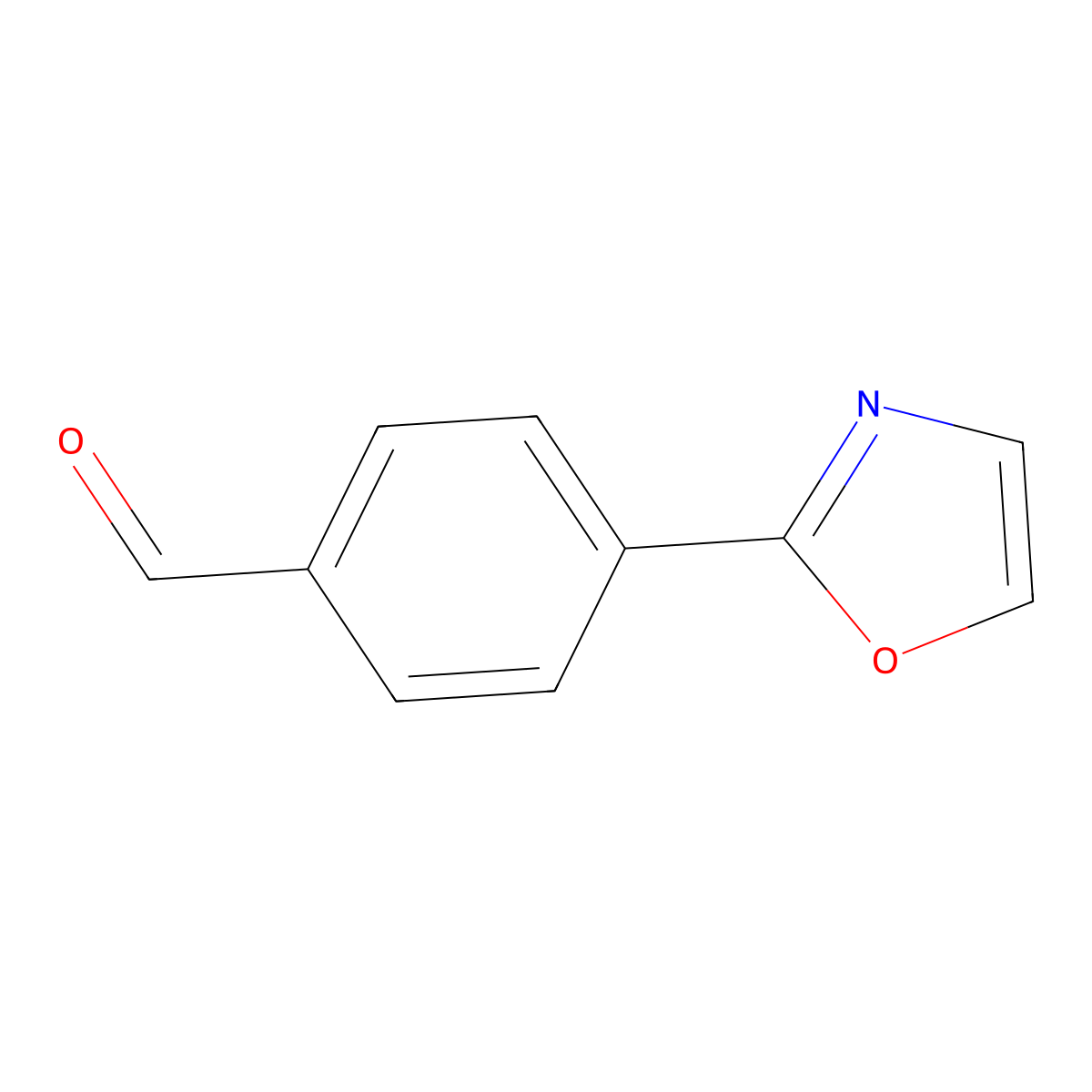 4-(1,3-Oxazol-2-YL)benzaldehyde molecular structure, CAS 545424-39-3