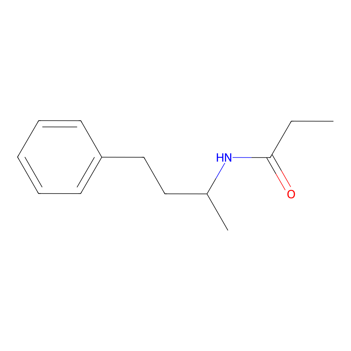 N-(4-phenylbutan-2-yl)propanamide molecular structure, CAS 545431-77-4