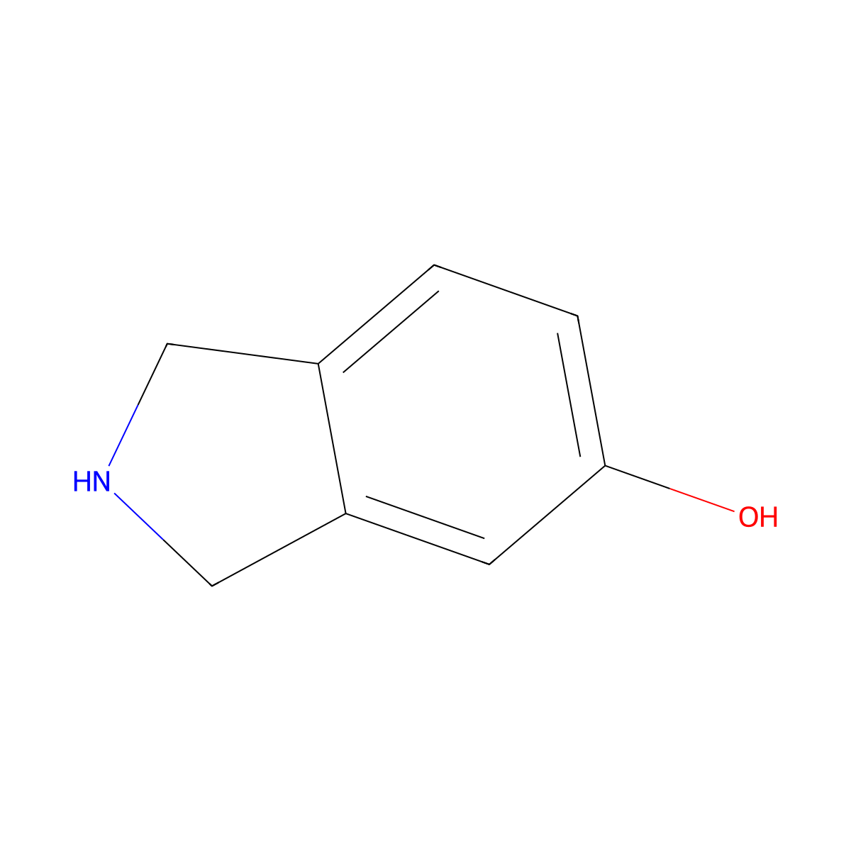 Isoindolin-5-ol molecular structure, CAS 54544-67-1