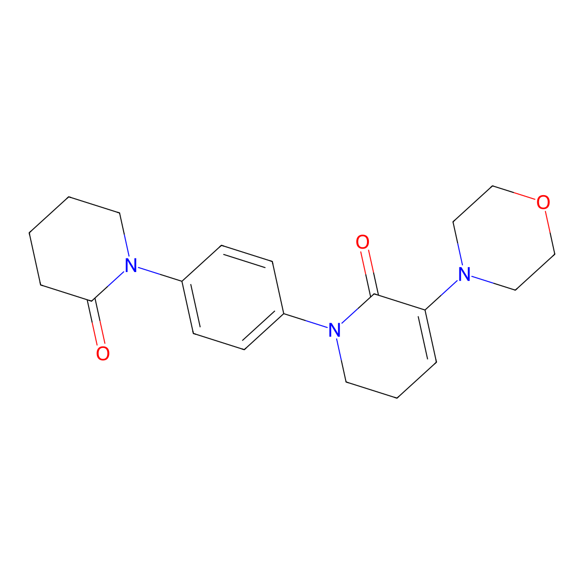 5-Morpholin-4-yl-1-[4-(2-oxopiperidin-1-yl)phenyl]-2,3-dihydropyridin-6-one molecular structure, CAS 545445-44-1