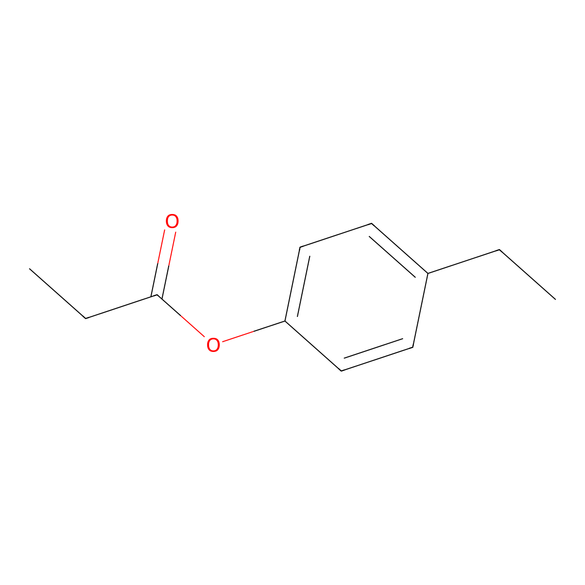 4-Ethylphenyl propionate molecular structure, CAS 54549-71-2
