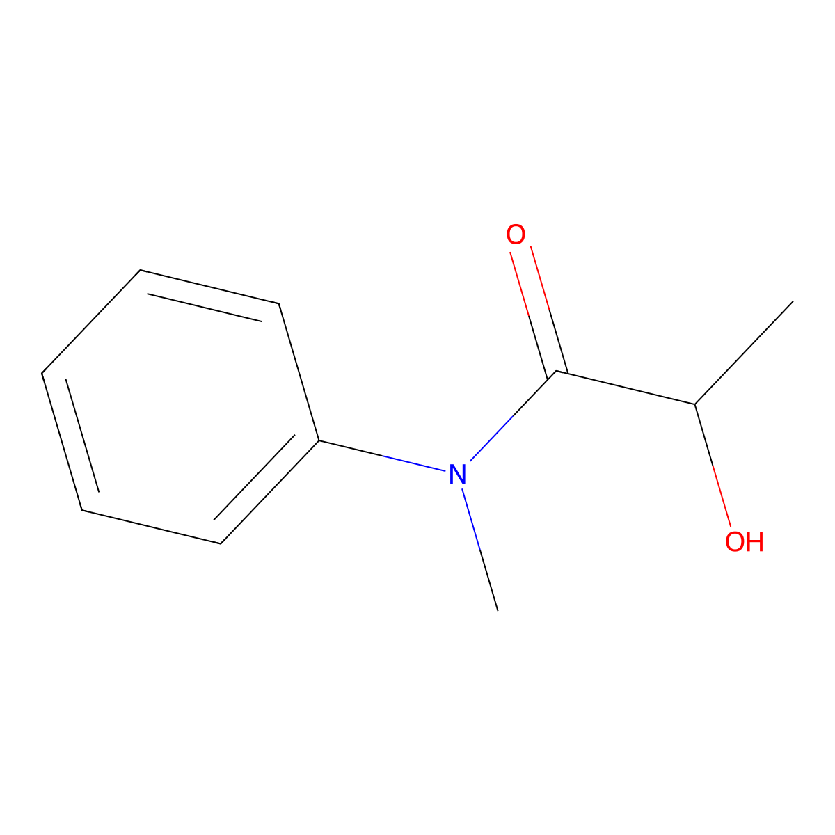 2-Hydroxy-n-methyl-n-phenylpropanamide molecular structure, CAS 5455-67-4