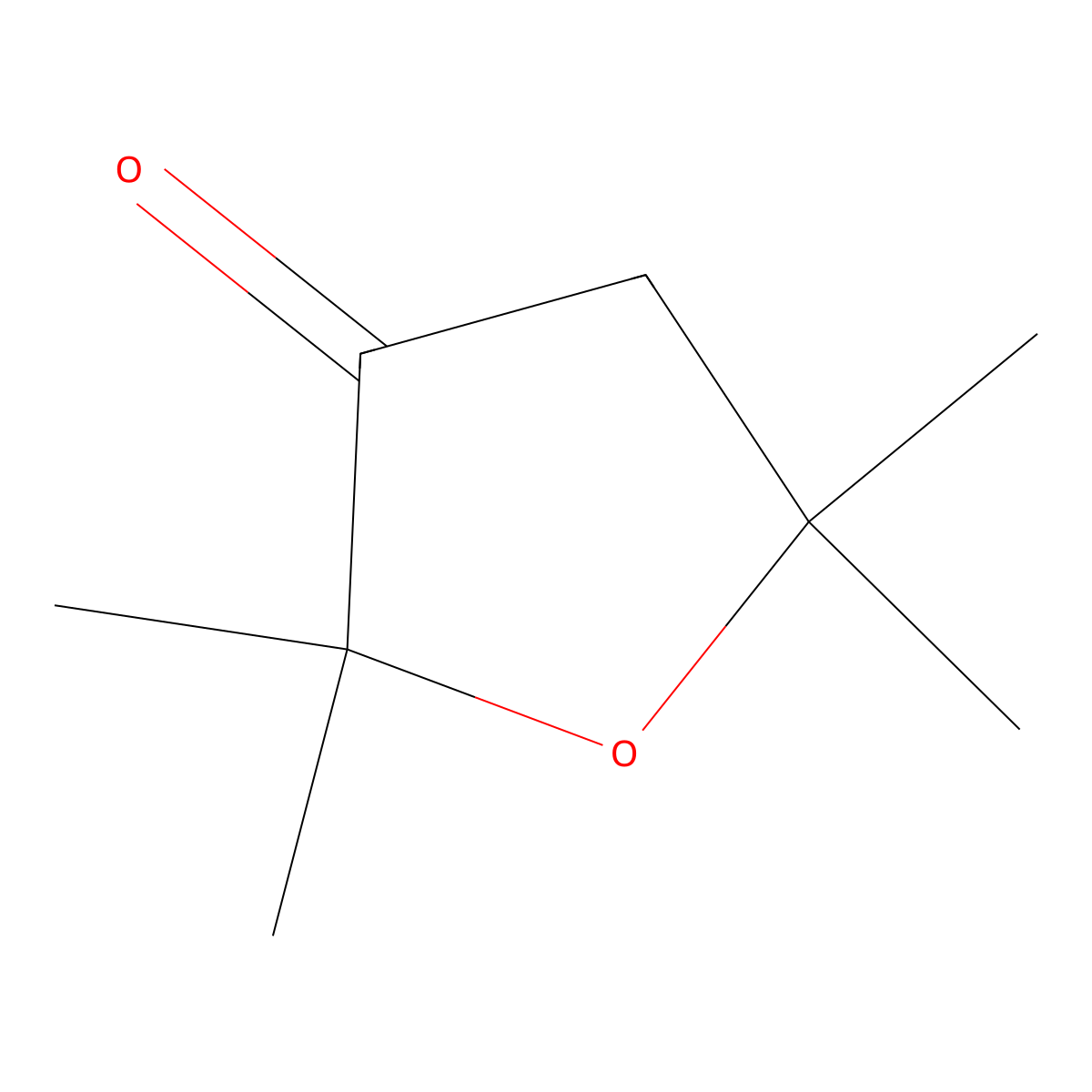 2,2,5,5-Tetramethyltetrahydro-3-ketofuran molecular structure, CAS 5455-94-7