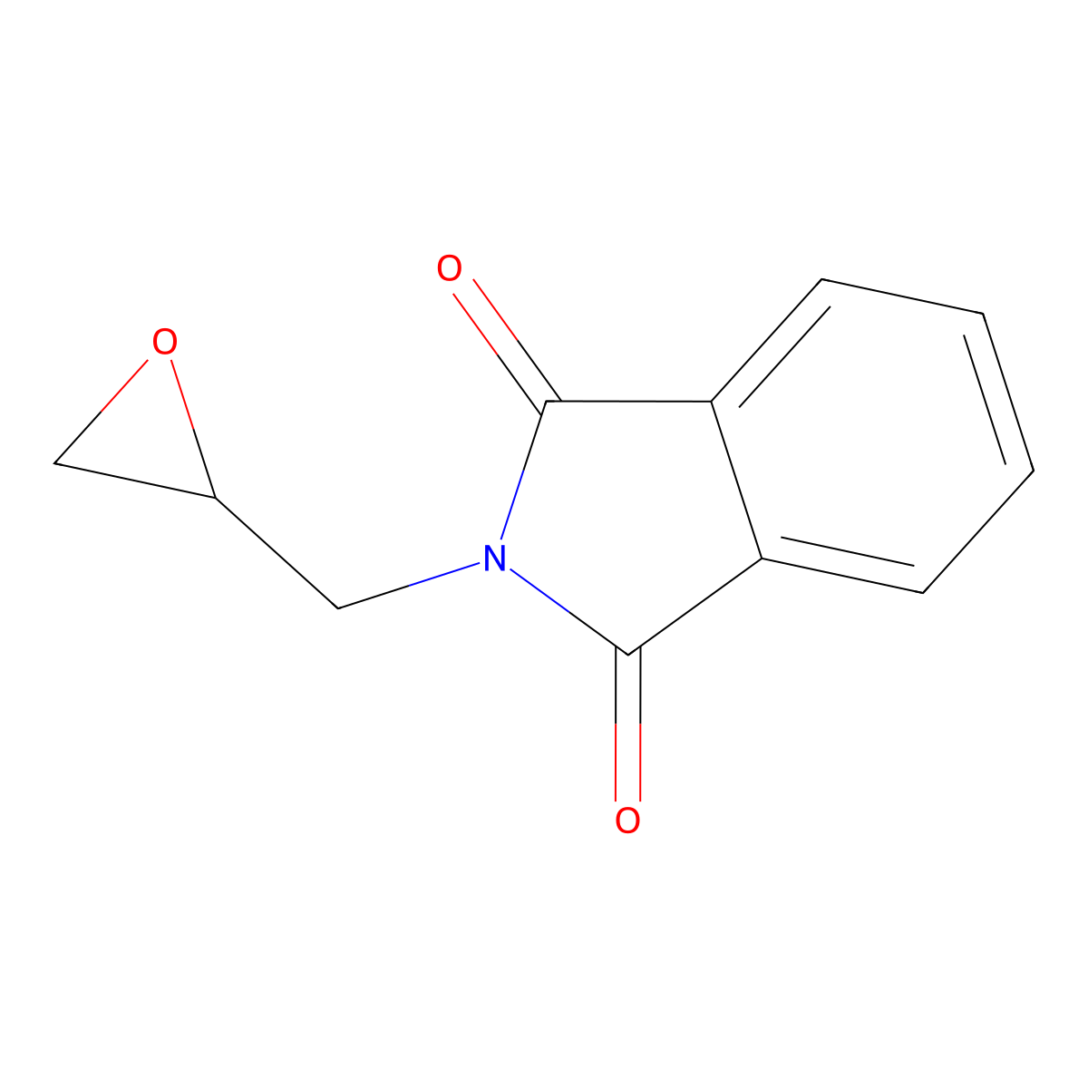 N-(2,3-Epoxypropyl)phthalimide molecular structure, CAS 5455-98-1