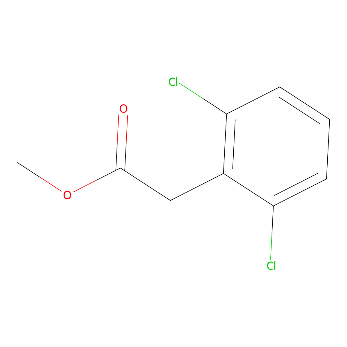 Methyl 2,6-dichlorophenylacetate molecular structure, CAS 54551-83-6