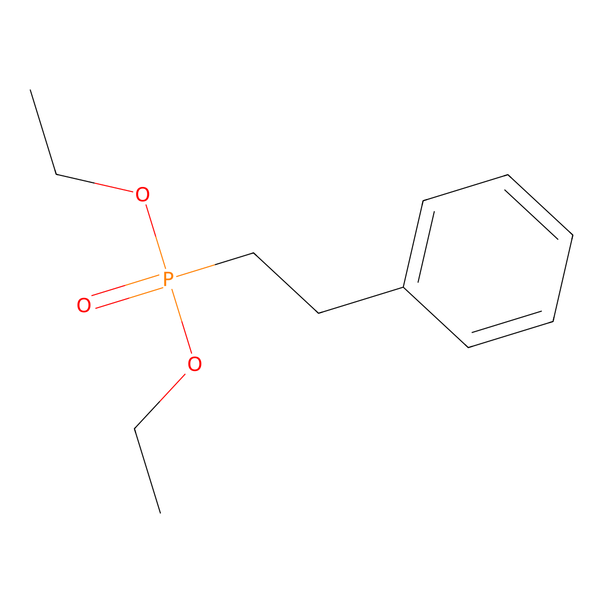 Diethyl 2-phenylethyl phosphonate molecular structure, CAS 54553-21-8