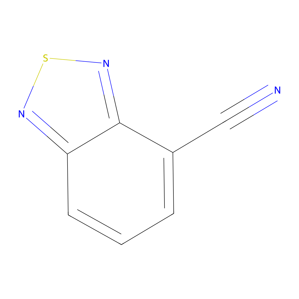 Benzo[c][1,2,5]thiadiazole-4-carbonitrile molecular structure, CAS 54554-45-9