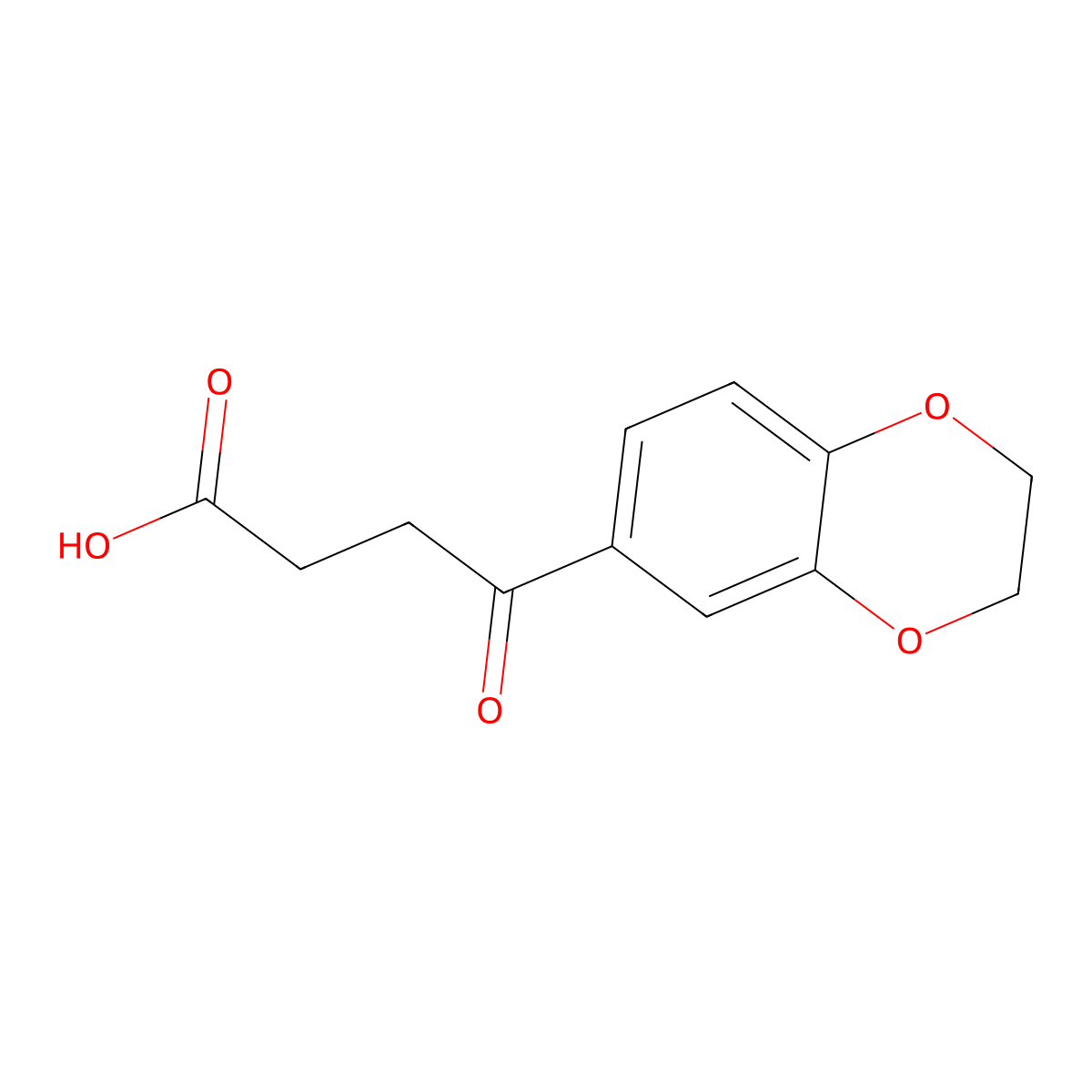 4-(2,3-Dihydro-1,4-benzodioxin-6-yl)-4-oxobutanoic acid molecular structure, CAS 54557-81-2