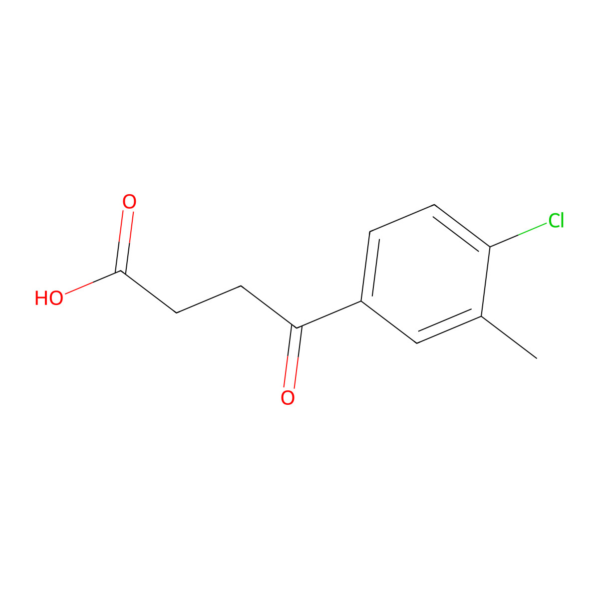 4-(4-Chloro-3-methylphenyl)-4-oxobutanoic acid molecular structure, CAS 54557-91-4