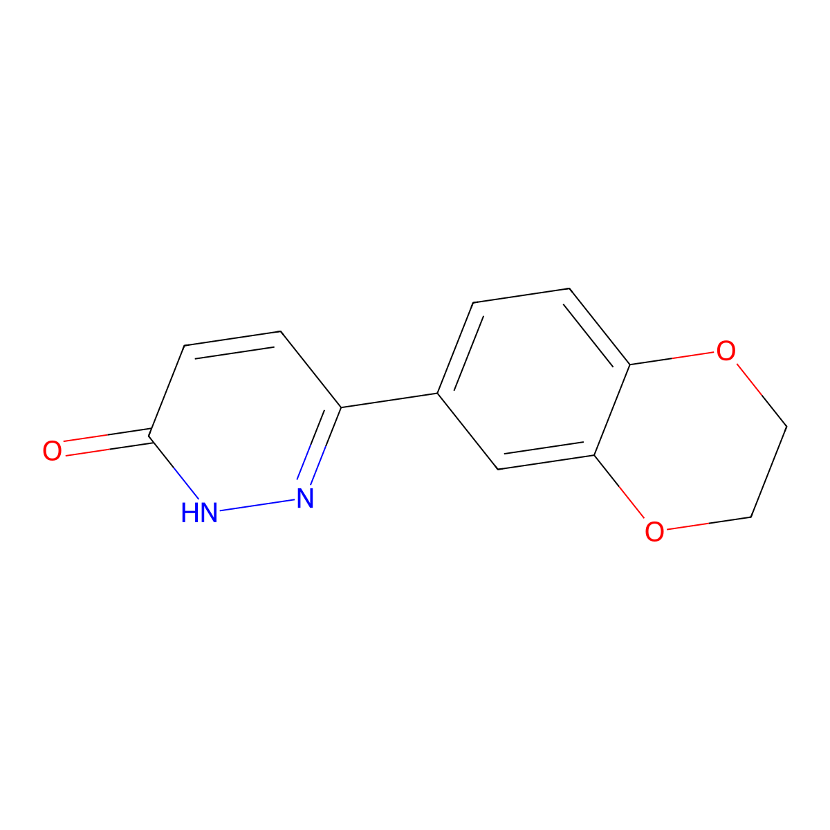 6-(2,3-Dihydro-1,4-benzodioxin-6-yl)pyridazin-3-ol molecular structure, CAS 54558-06-4
