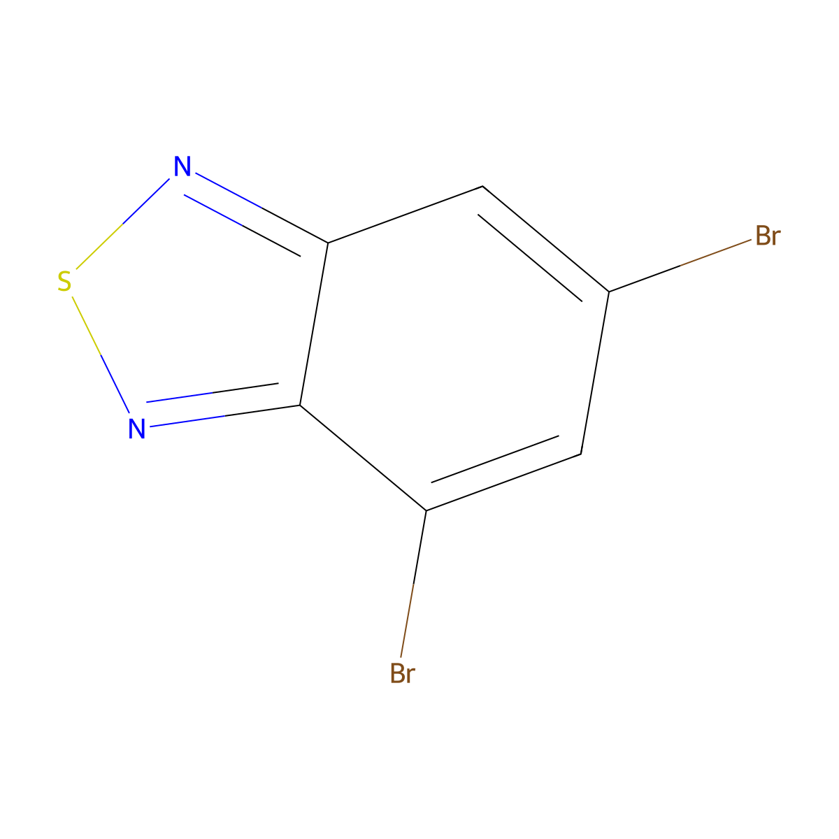 4,6-Dibromobenzo[c][1,2,5]thiadiazole molecular structure, CAS 54558-26-8