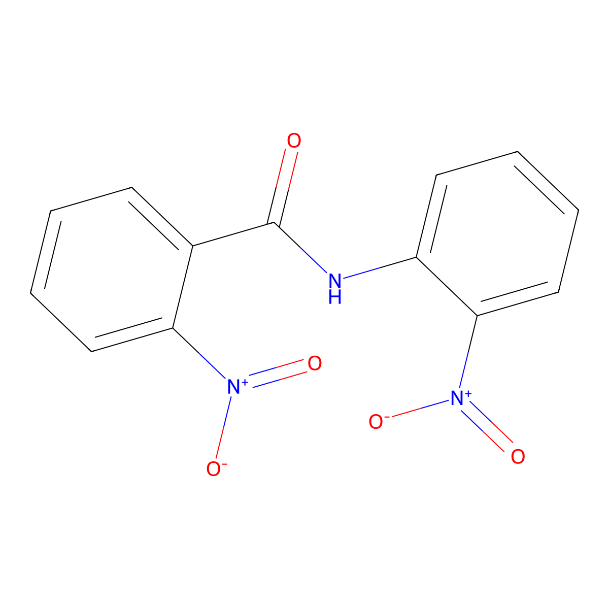 2-nitro-N-(2-nitrophenyl)benzamide molecular structure, CAS 54559-21-6