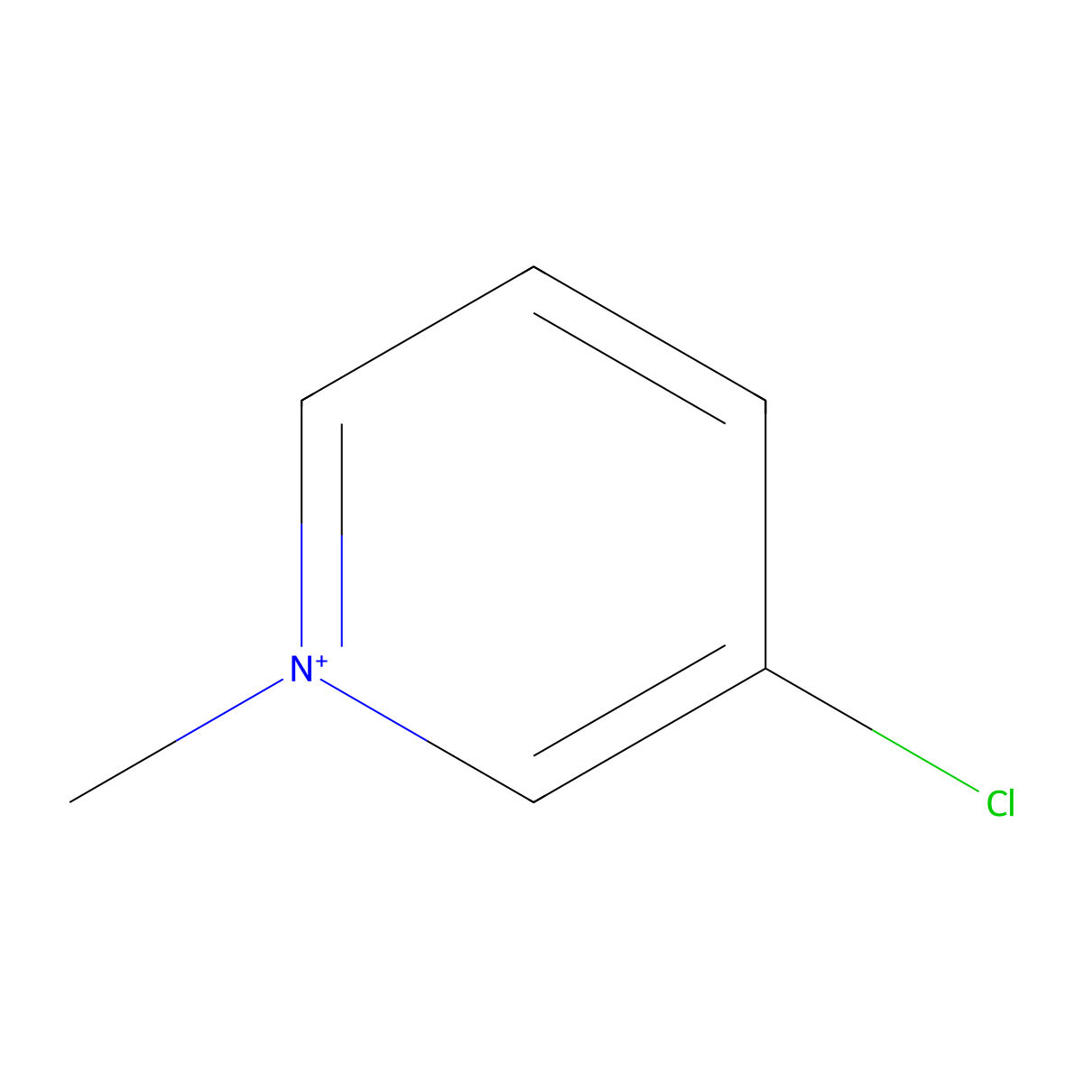 3-Chloro-1-methylpyridinium molecular structure, CAS 54560-55-3