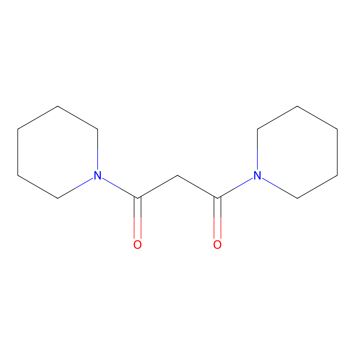 1,3-Di(piperidin-1-yl)propane-1,3-dione molecular structure, CAS 54561-77-2