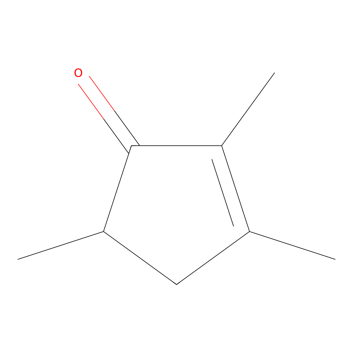 2,3,5-Trimethyl-2-cyclopentenone molecular structure, CAS 54562-24-2