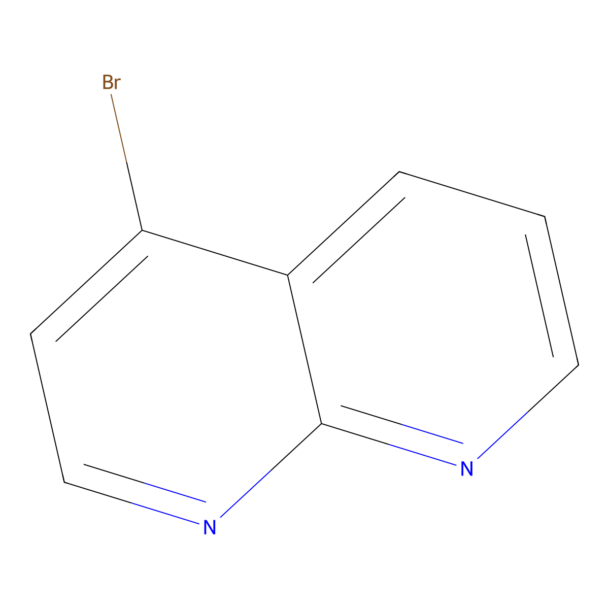 4-Bromo-1,8-naphthyridine molecular structure, CAS 54569-28-7