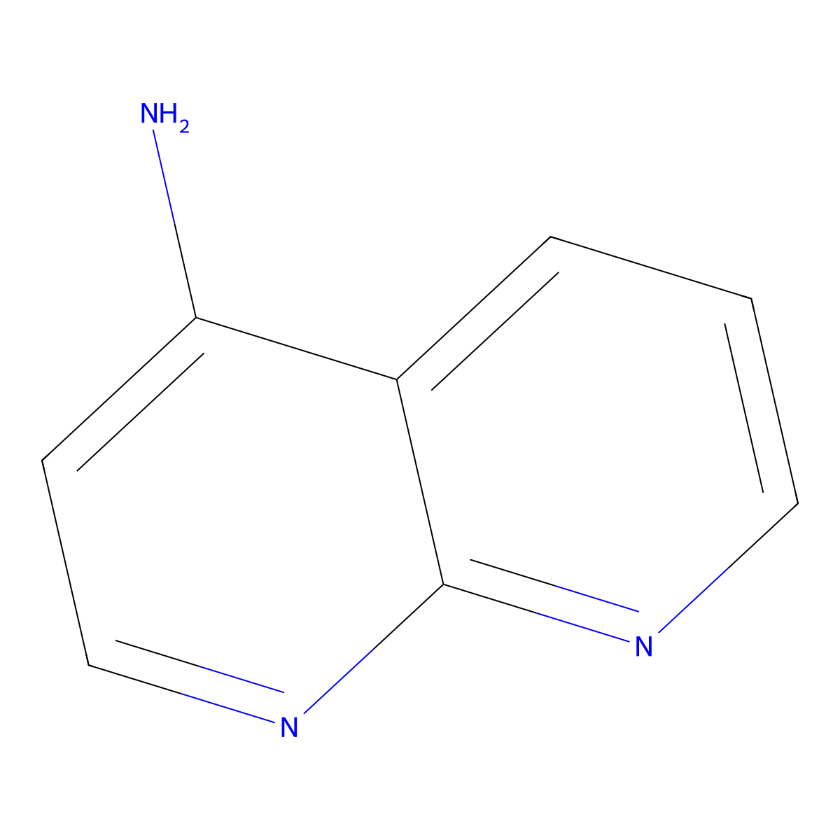 1,8-Naphthyridin-4-amine molecular structure, CAS 54569-30-1