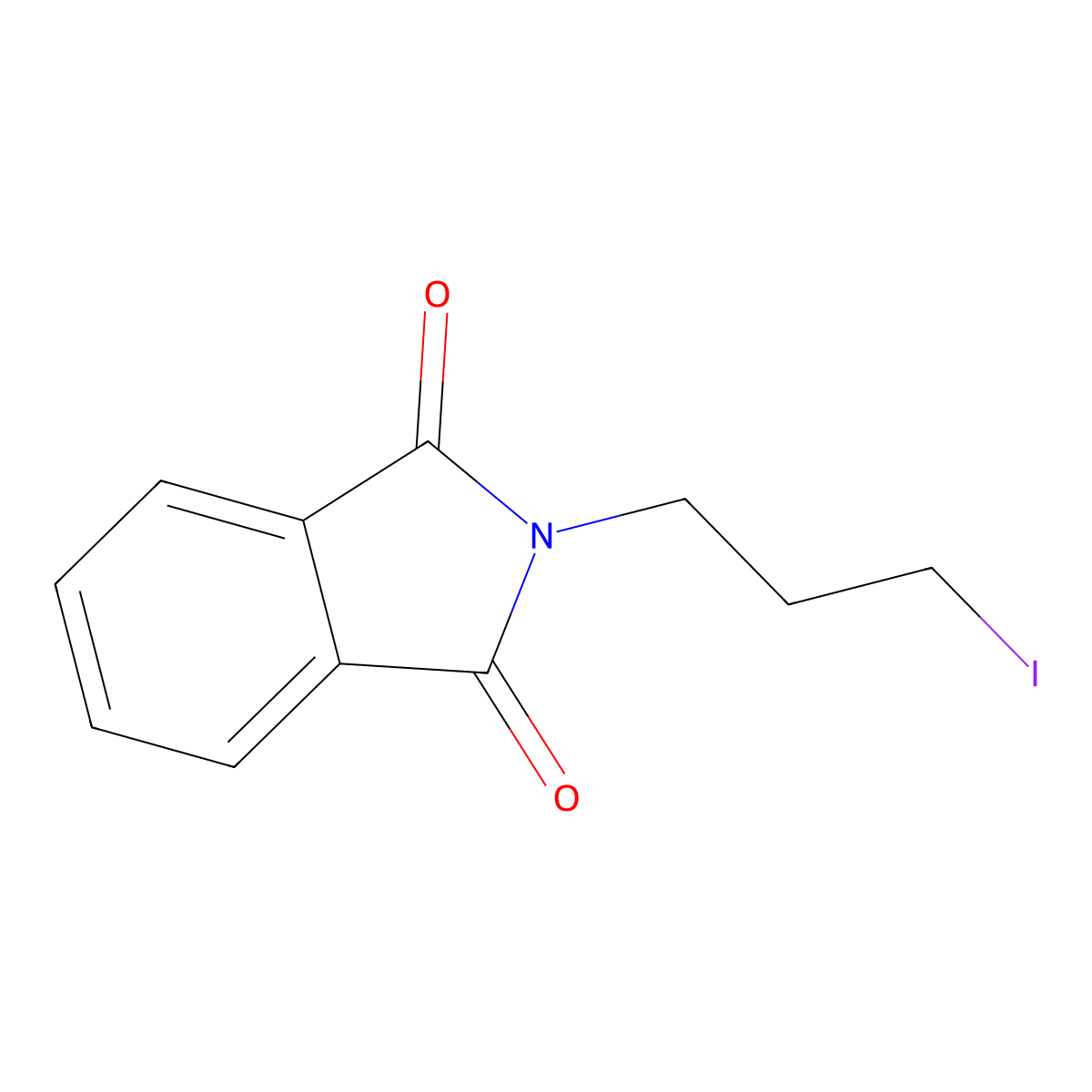 2-(3-iodopropyl)-2,3-dihydro-1H-isoindole-1,3-dione molecular structure, CAS 5457-29-4
