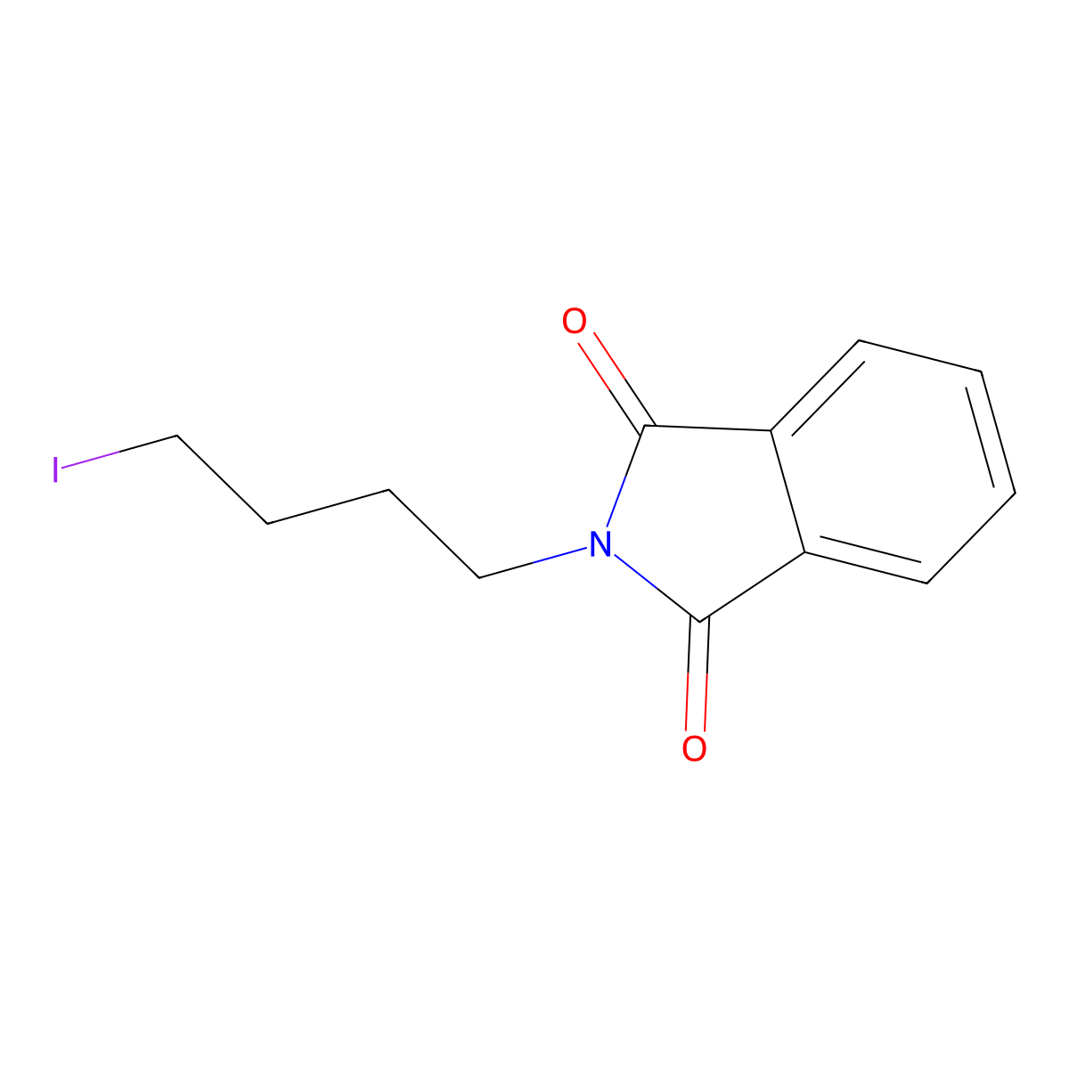 2-(4-Iodobutyl)-1H-isoindole-1,3(2H)-dione molecular structure, CAS 5457-30-7