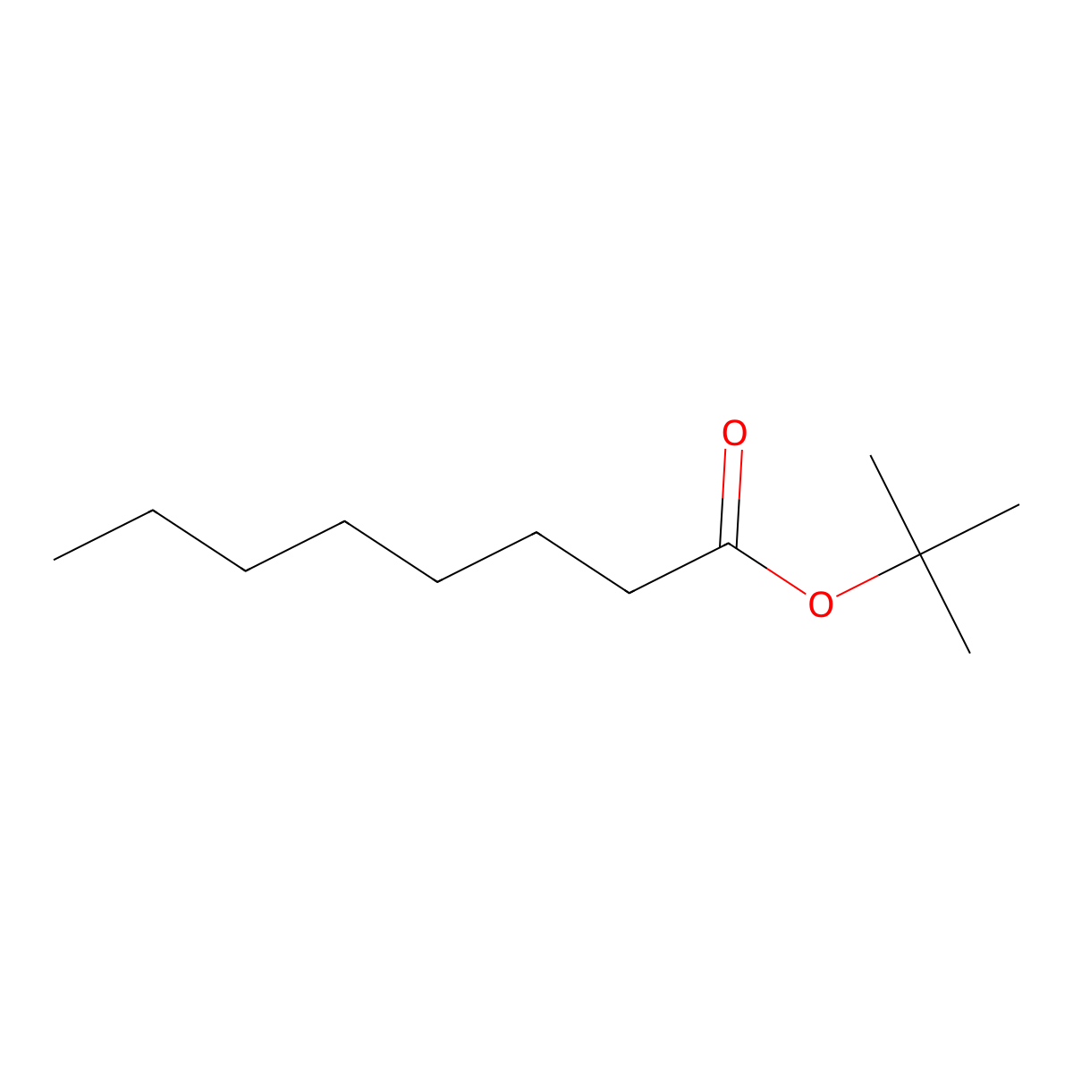 tert-Butyl octanoate molecular structure, CAS 5457-66-9