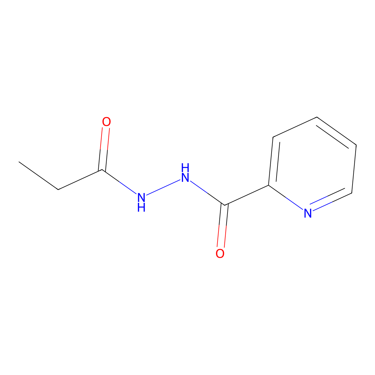 N'-propanoylpyridine-2-carbohydrazide molecular structure, CAS 54571-17-4