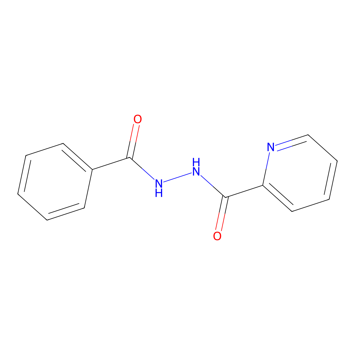 n'-Benzoylpyridine-2-carbohydrazide molecular structure, CAS 54571-23-2
