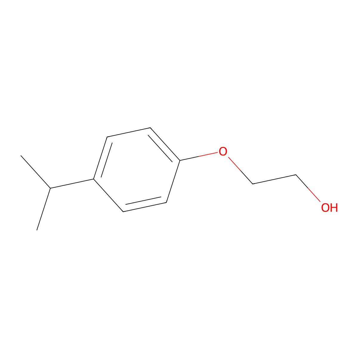 2-(4-Isopropylphenoxy)ethanol molecular structure, CAS 54576-35-1