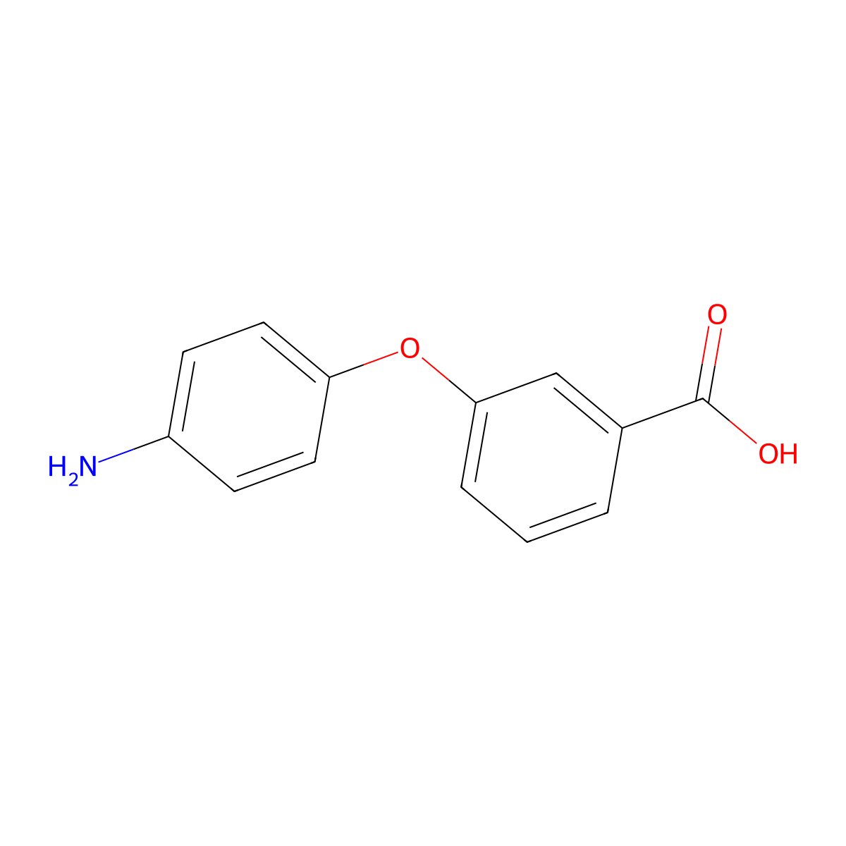 3-(4-Aminophenoxy)benzoic acid molecular structure, CAS 54579-63-4