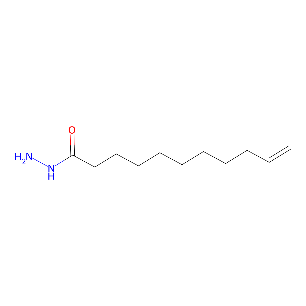 10-Undecenoic acid hydrazide molecular structure, CAS 5458-77-5