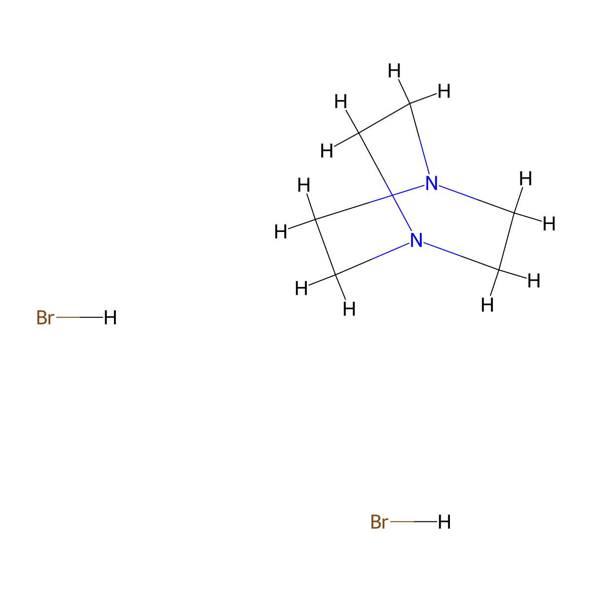 1,4-Diazabicyclo[2.2.2]octane Dihydrobromide molecular structure, CAS 54581-69-0