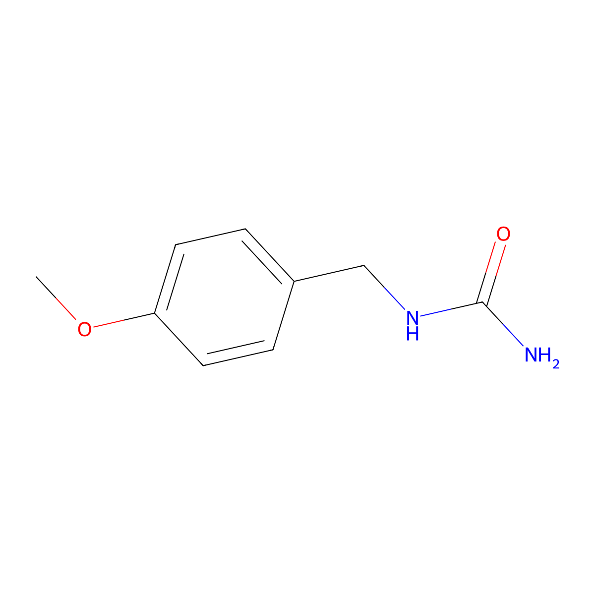 [(4-Methoxyphenyl)methyl]urea molecular structure, CAS 54582-35-3
