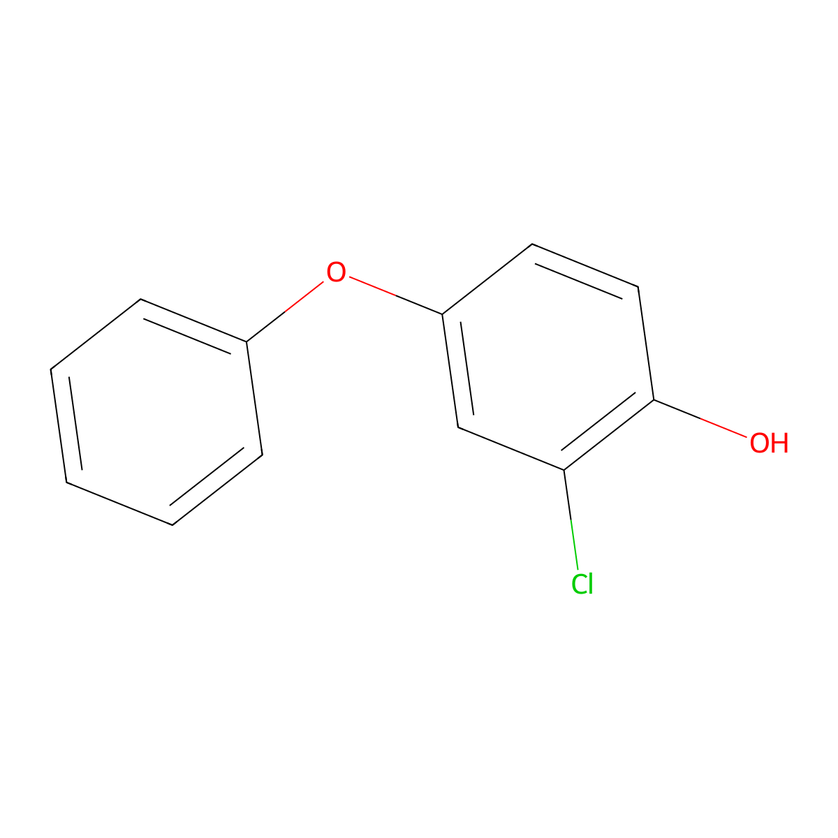2-chloro-4-phenoxyPhenol molecular structure, CAS 54582-59-1