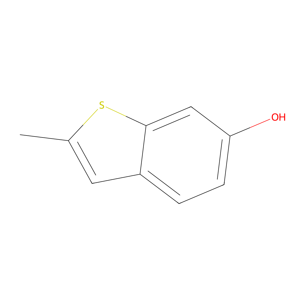 2-Methyl-1-benzothiophen-6-OL molecular structure, CAS 54584-21-3