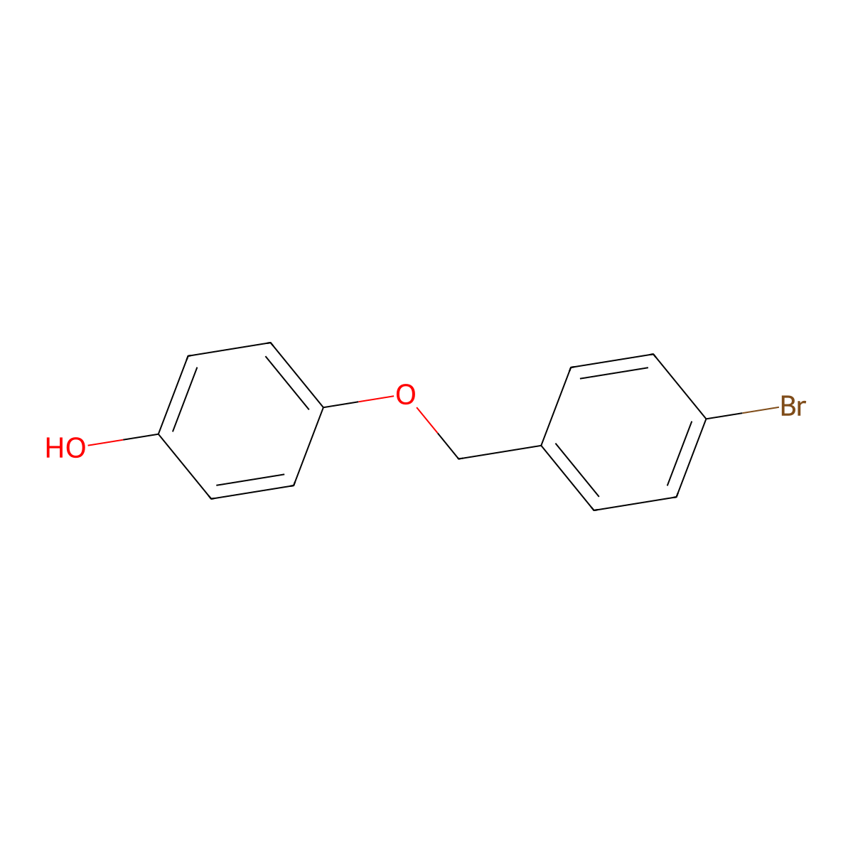 4-[(4-Bromophenyl)methoxy]phenol molecular structure, CAS 54589-52-5
