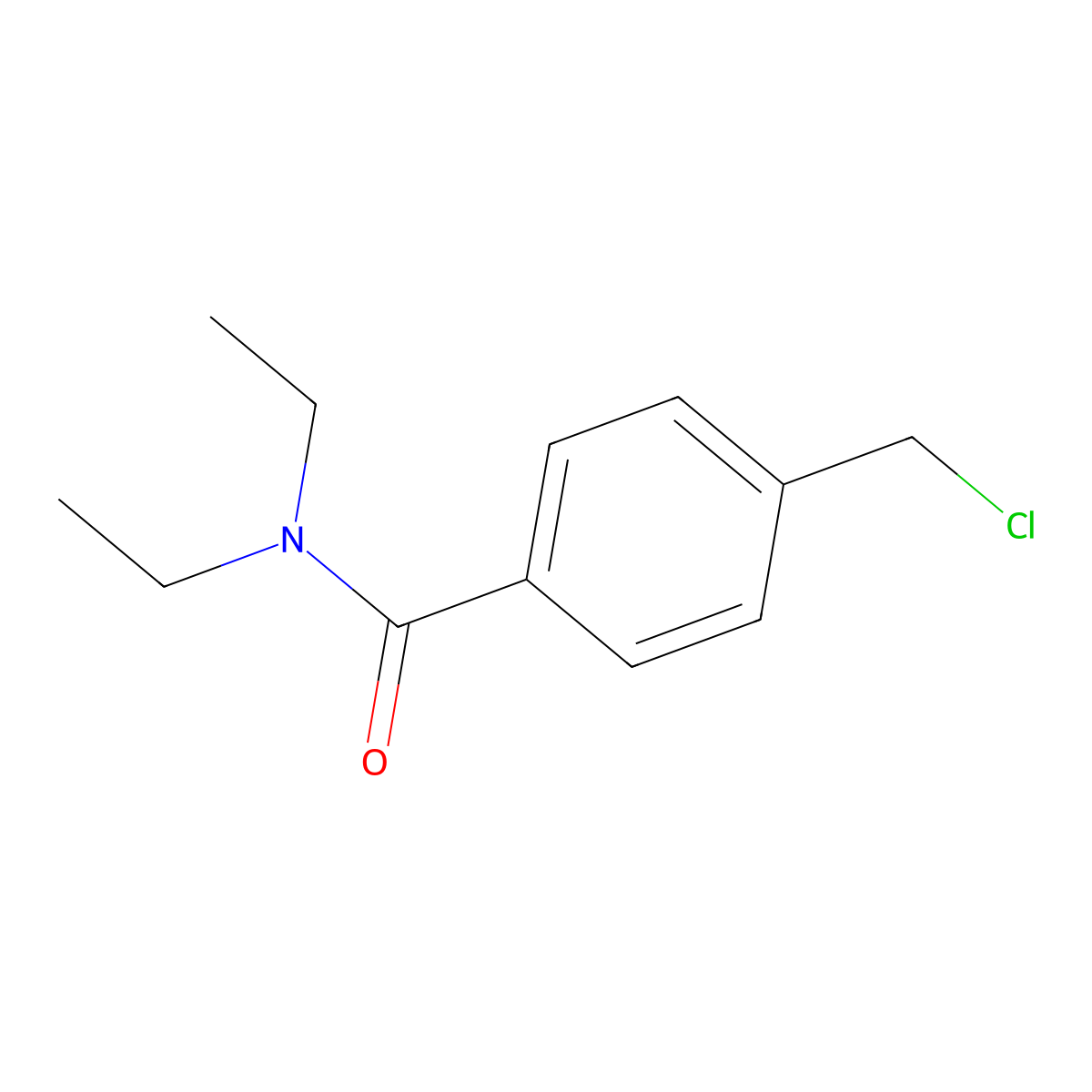 4-(Chloromethyl)-N,N-diethylbenzamide molecular structure, CAS 54589-57-0