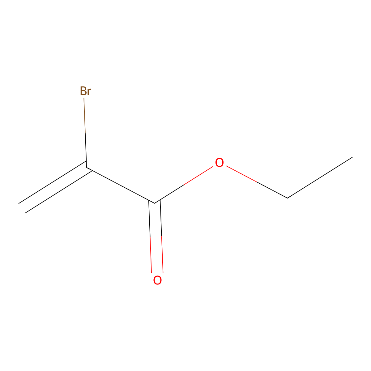 Ethyl 2-bromoacrylate molecular structure, CAS 5459-35-8