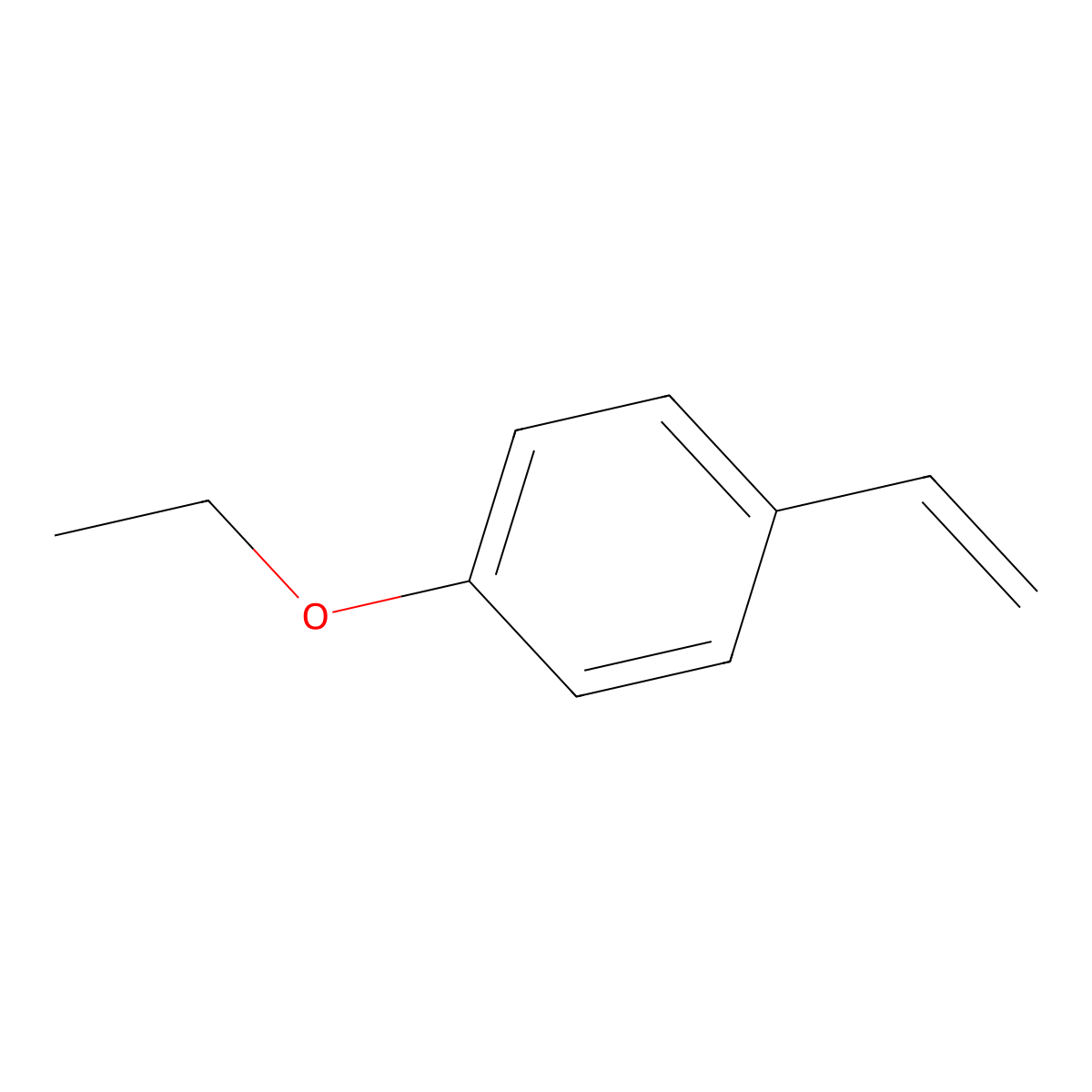 4-Ethoxystyrene molecular structure, CAS 5459-40-5