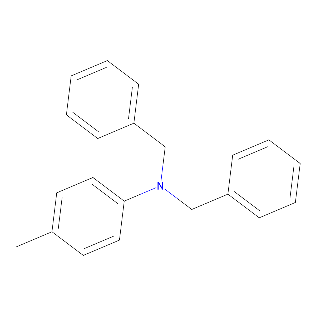 N,N-Dibenzyl-4-methylaniline molecular structure, CAS 5459-79-0