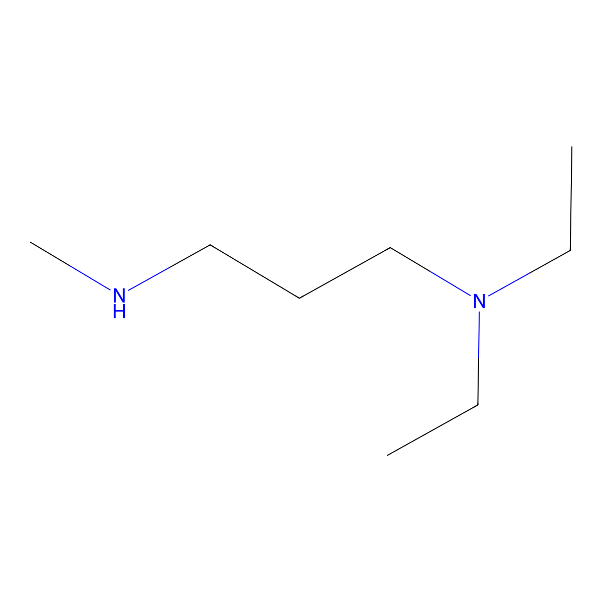 N,N-Diethyl-N'-methyl-1,3-propanediamine molecular structure, CAS 5459-95-0