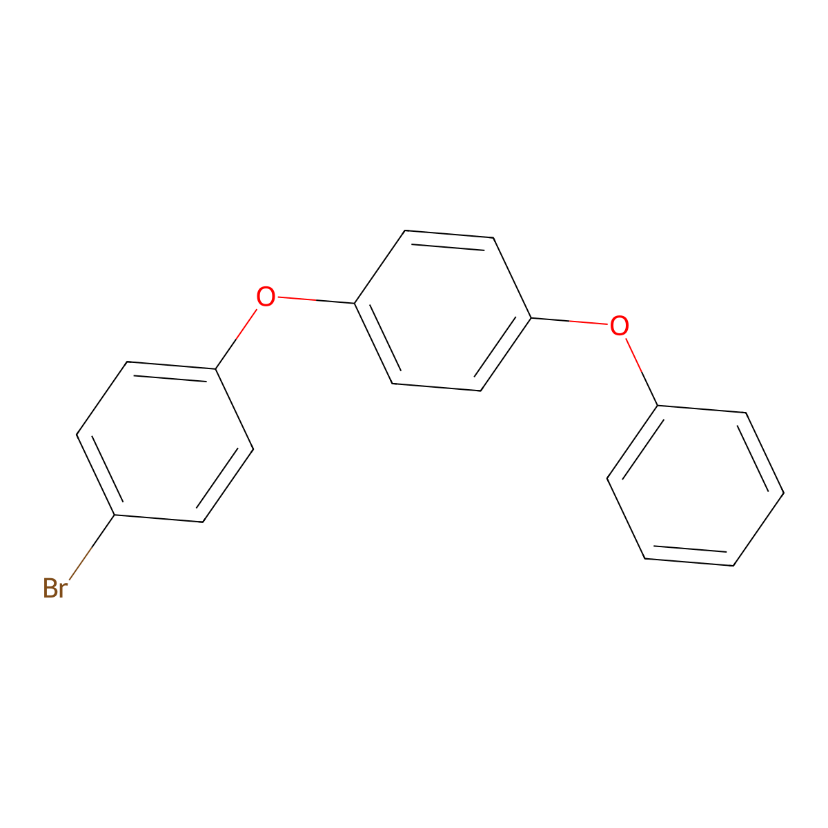 Benzene, 1-(4-bromophenoxy)-4-phenoxy- molecular structure, CAS 54590-36-2