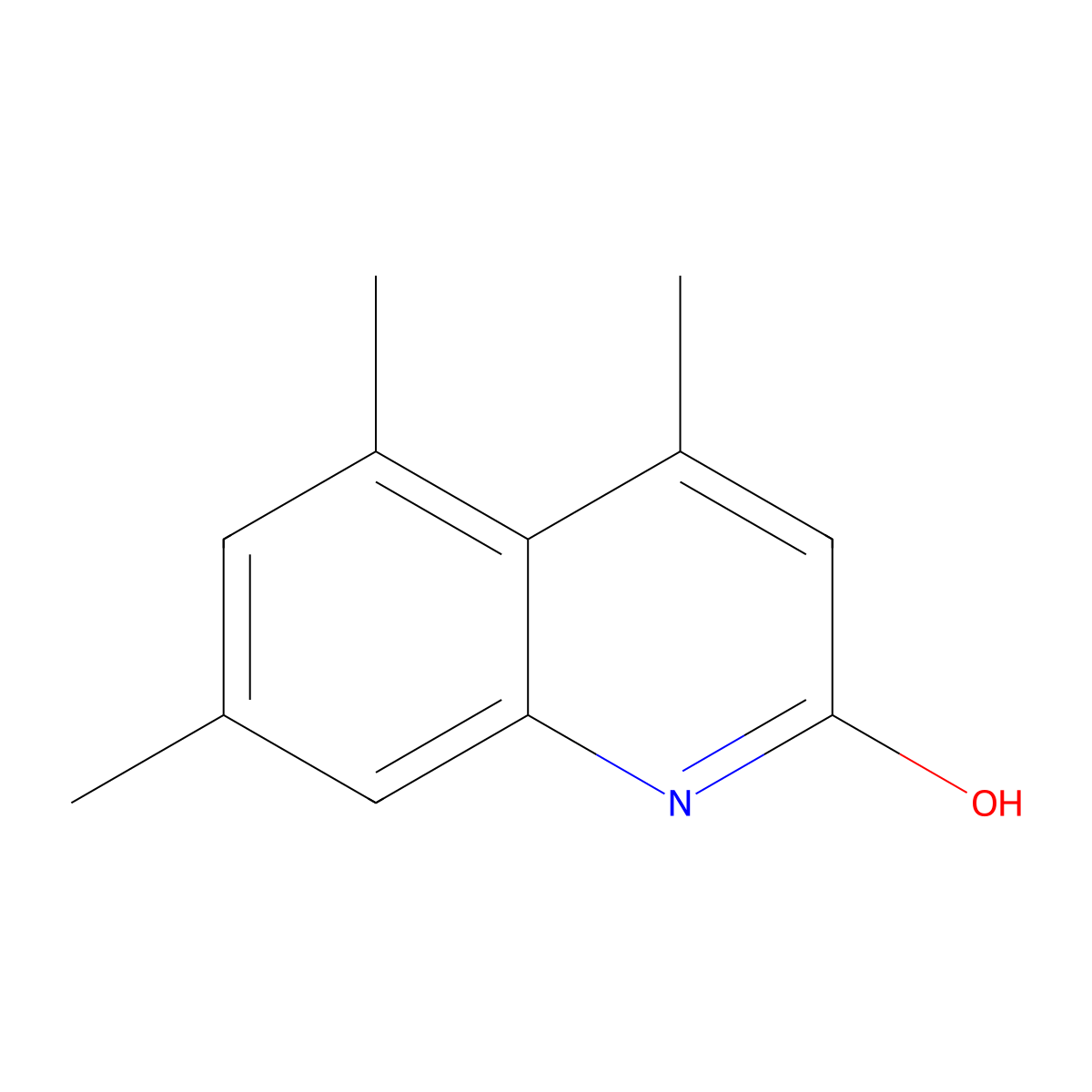 4,5,7-trimethylquinolin-2(1H)-one molecular structure, CAS 54598-15-1